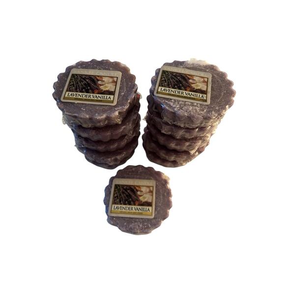 Lavender Vanilla Yankee Candle Retired Wax Tart Melts Rare Lot Of 16 - Picture 1 of 4